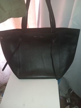 Celine Small Cabas Phantom Tote Bag – Smooth Black Leather (Phoebe Philo Era)